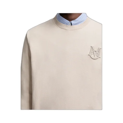 Moncler Logo Patch Crewneck Jumper
