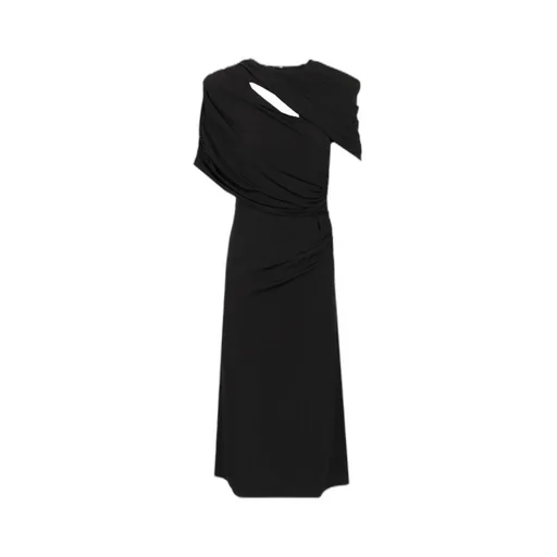 Stella Mccartney Draped Zipped Midi Dress