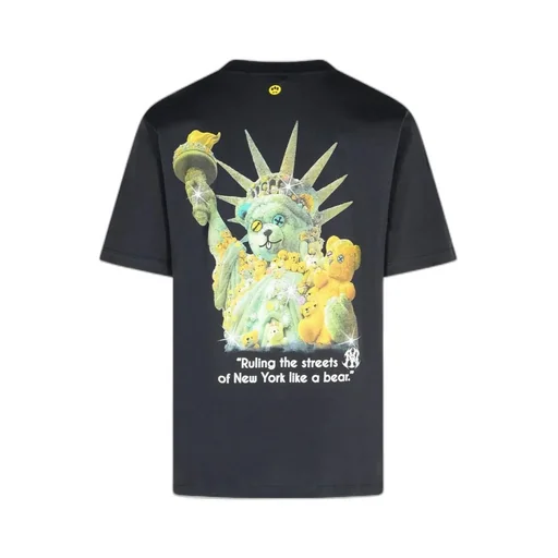 Statue-Print Cotton T-Shirt