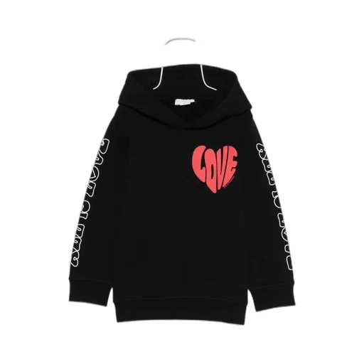 Stella Mccartney Kids Heart-Printed Long Sleeved Hoodie