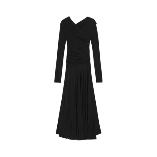 Black Ruched Dress