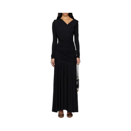 Black Ruched Dress