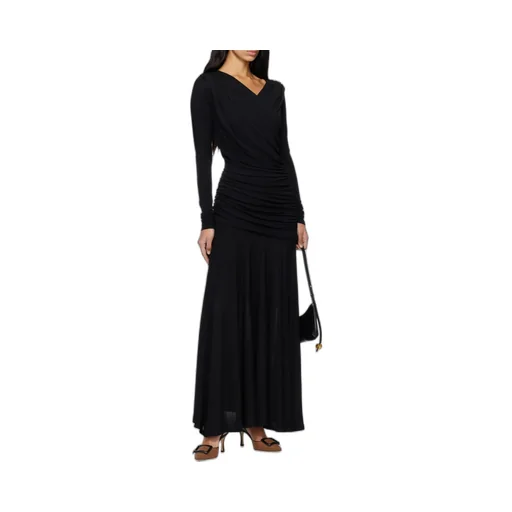Black Ruched Dress