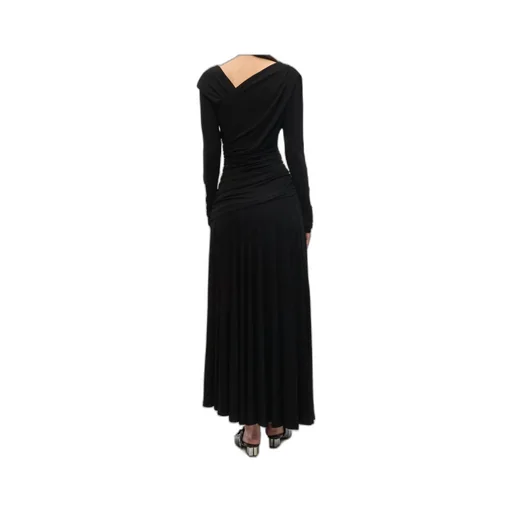 Black Ruched Dress