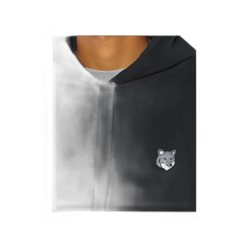 Maison Kitsuné Fox Head Patch Drawstring Hoodie