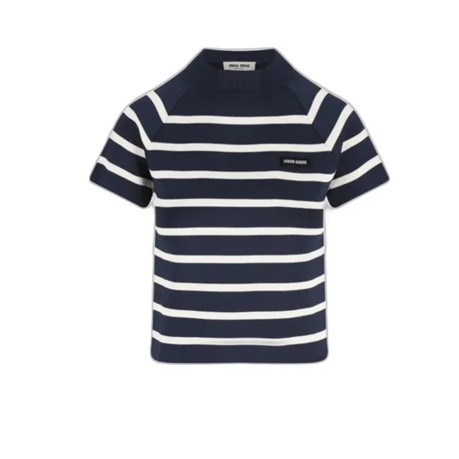 Striped Mock Turtleneck Sweater