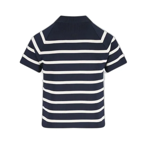 Striped Mock Turtleneck Sweater