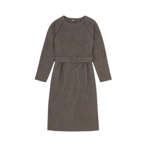 Mm6 Maison Margiela Belted Draped Midi Dress