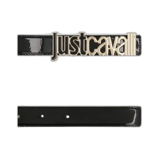 Leather Logo-Buckle Belt