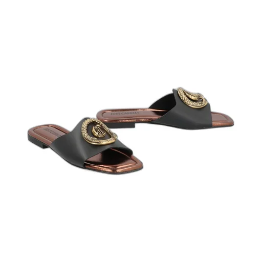 Elisie Satin Slide Sandals