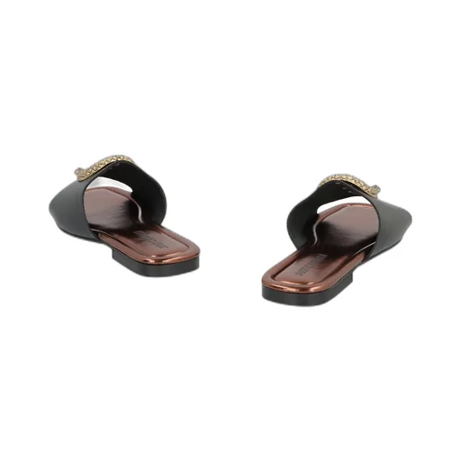 Elisie Satin Slide Sandals