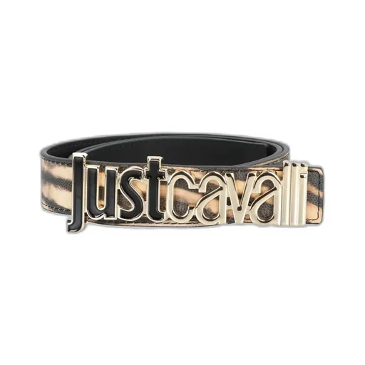 Animal-Print Logo Belt