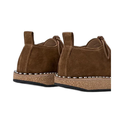 Suede Leather Lace-Up Shoes