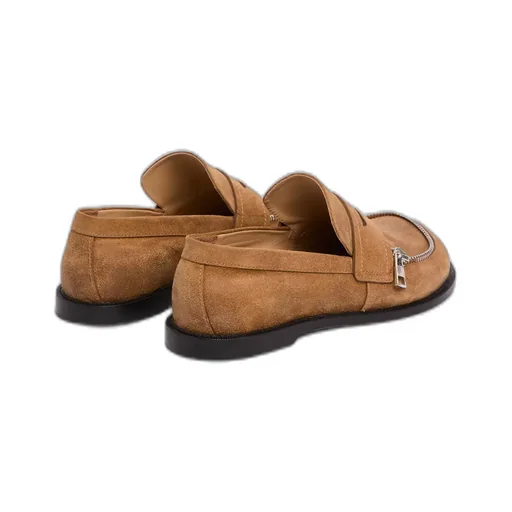 Suede Biker Moccasin