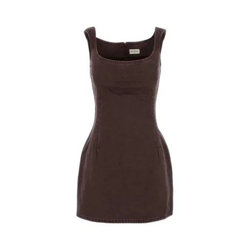 Magda Butrym Round-Neck Mini Denim