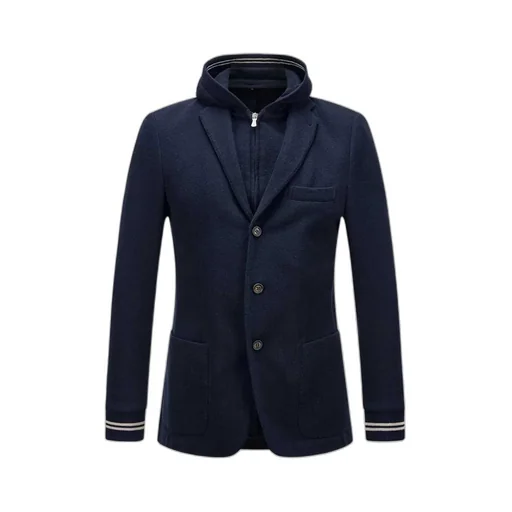 Hooded Two-Button Jacket