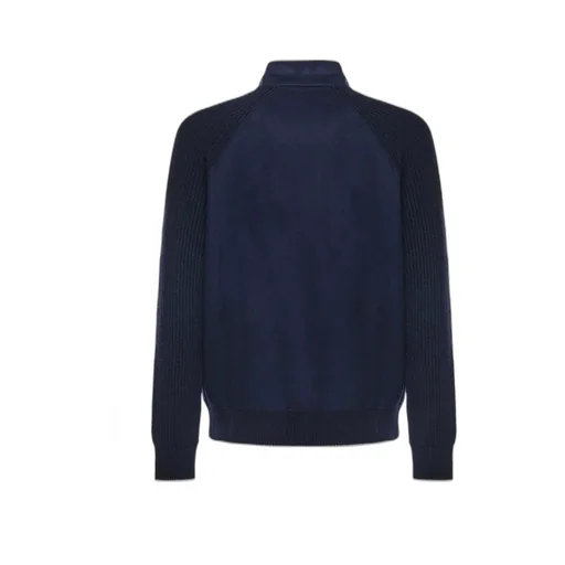 Eleventy Ribbed Knit Jacket