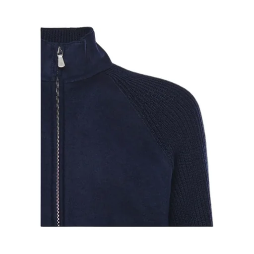 Eleventy Ribbed Knit Jacket