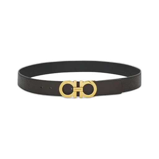 Gancini Leather Belt
