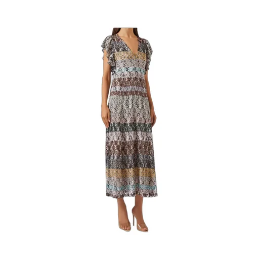 V-Neck Midi Dress