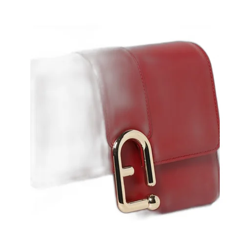 Samll Urban Clasp-Detail Leather Satchel