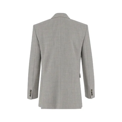 Saint Laurent Double-Breasted Long-Sleeved Jacket