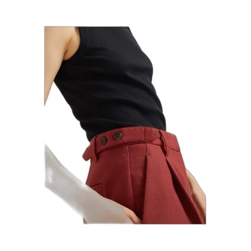 Virgin-Wool Tailored Trousers