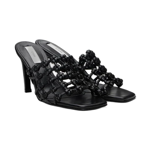 85Mm Knotted-Leather Sandals