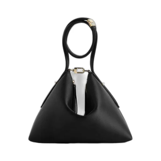 Bevel Zip Shoulder Bag