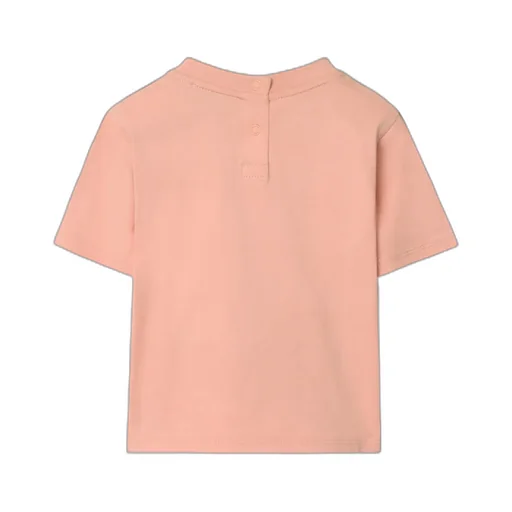 Check Trim Cotton T-Shirt