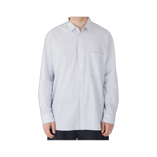 Striped Poplin Pajama Shirt