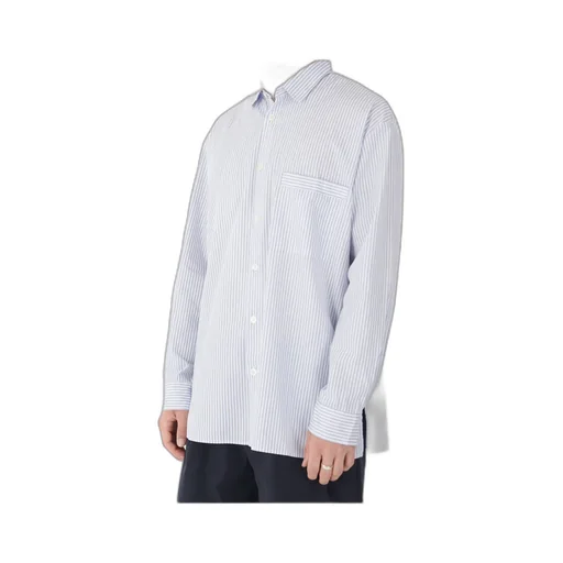 Striped Poplin Pajama Shirt