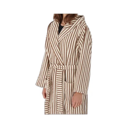Striped Hooded Bathrobe