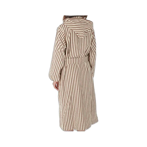 Striped Hooded Bathrobe