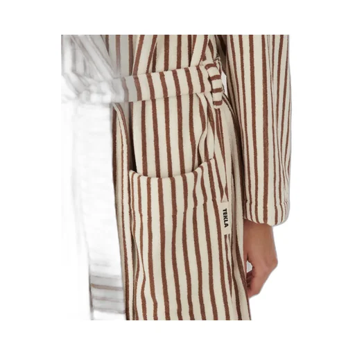 Striped Hooded Bathrobe