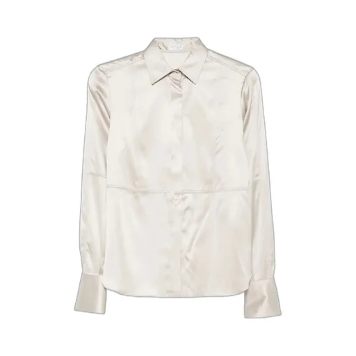 Long-Sleeve Silk Shirt
