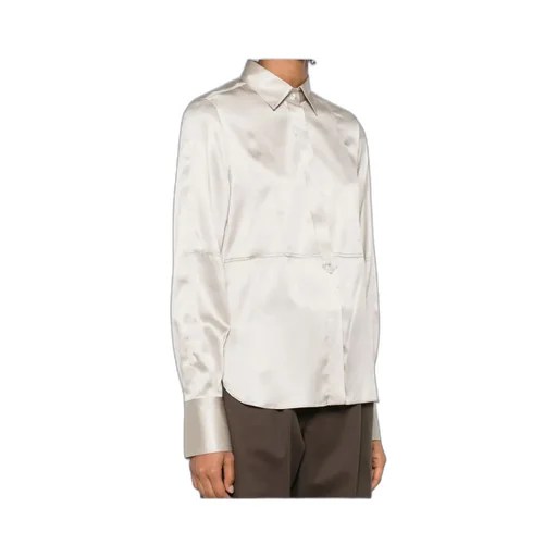 Long-Sleeve Silk Shirt