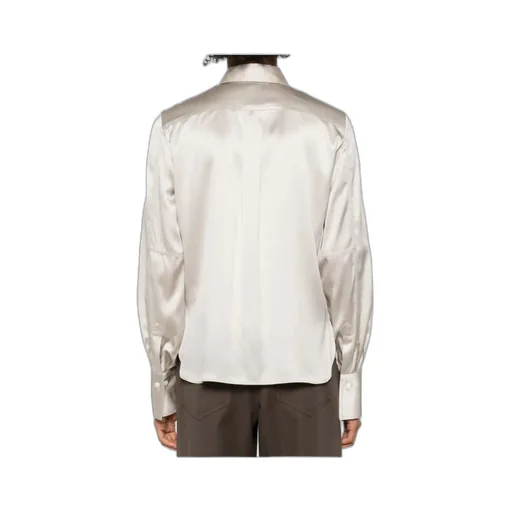 Long-Sleeve Silk Shirt
