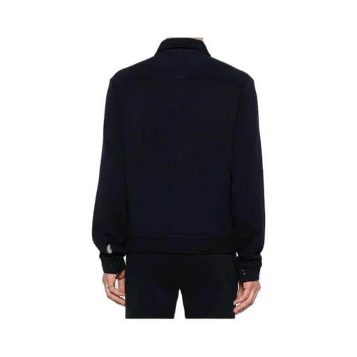 Buttoned Flap-Pocket Jacket