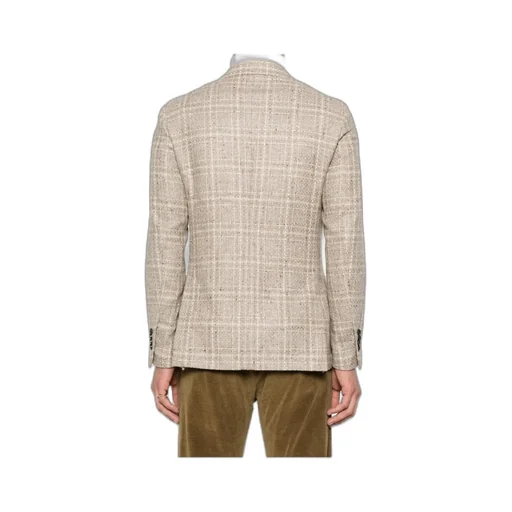 Checked Two-Button Jacket
