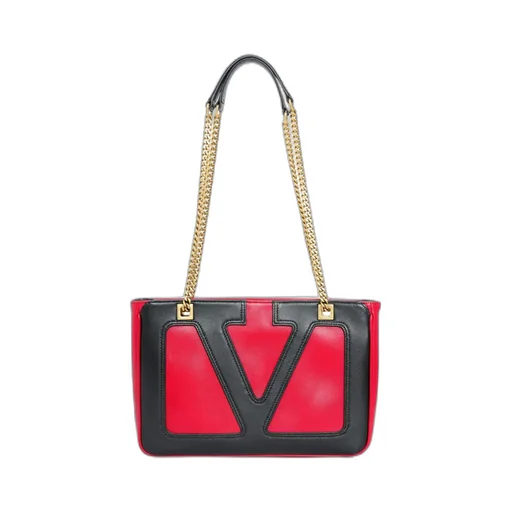 V-Logo Chain Tote Bag