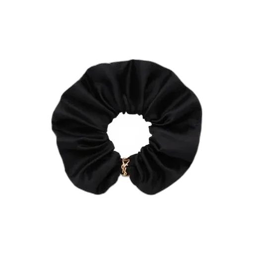 Saint Laurent Logo Plaque Scrunchie