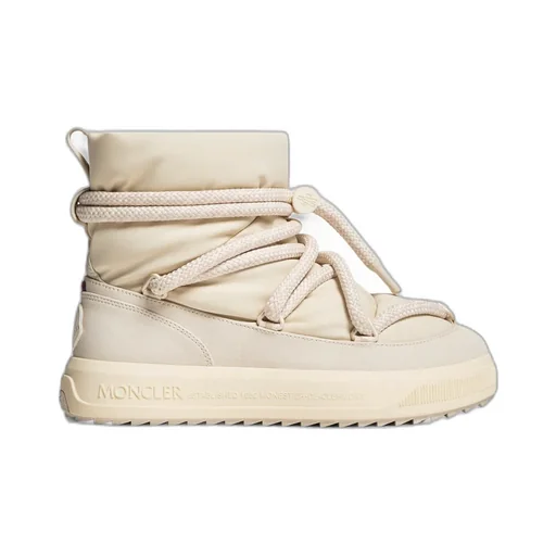 Moncler Logo Patch Padded Lace-Up Boots