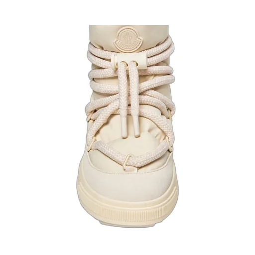 Moncler Logo Patch Padded Lace-Up Boots