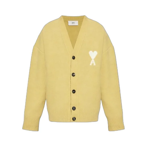 Ami Paris Ami De Coeur Knitted Cardigan