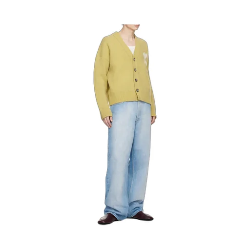 Ami Paris Ami De Coeur Knitted Cardigan