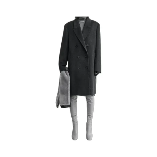 Double-Breasted Cashmere Coat