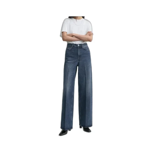 Waistband Denim Trousers