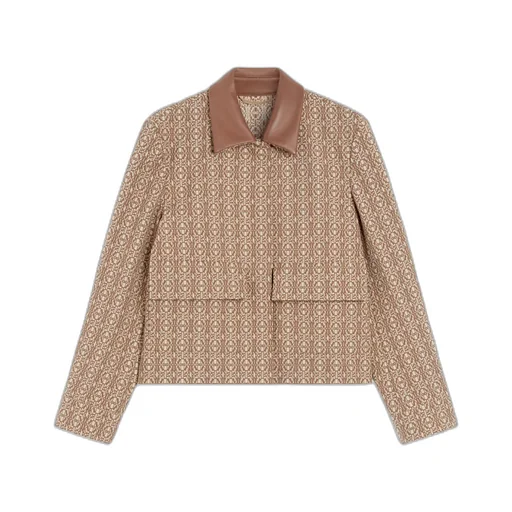 Max Mara All-Over Patterned Long-Sleeved Jacket