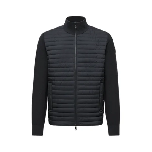 Padded Wool & Cashmere Zip-Up Cardigan